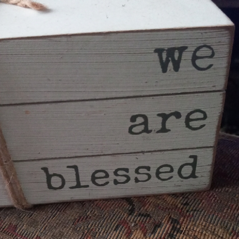 Rustic White Decorative Block Set - Picture 2 of 3